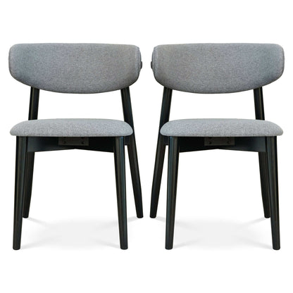 Korbin Grey Fabric Dining Chair (Set of 2)