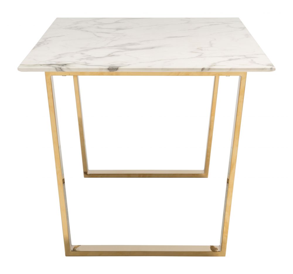 Atlas Dining Table With Faux Marble Top