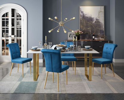 Atlas Dining Table With Faux Marble Top