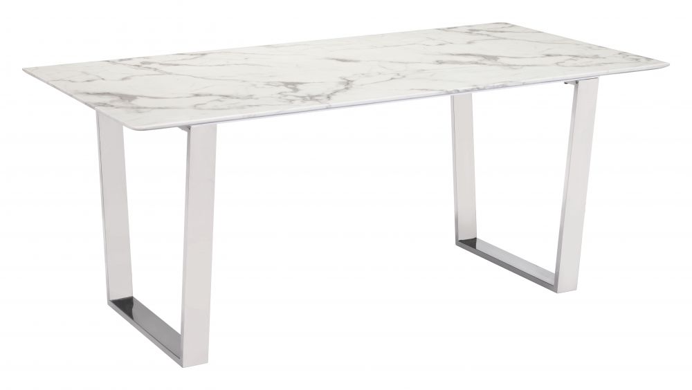 Atlas Dining Table With Faux Marble Top