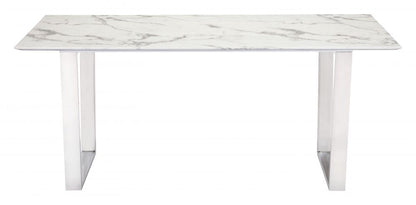 Atlas Dining Table With Faux Marble Top