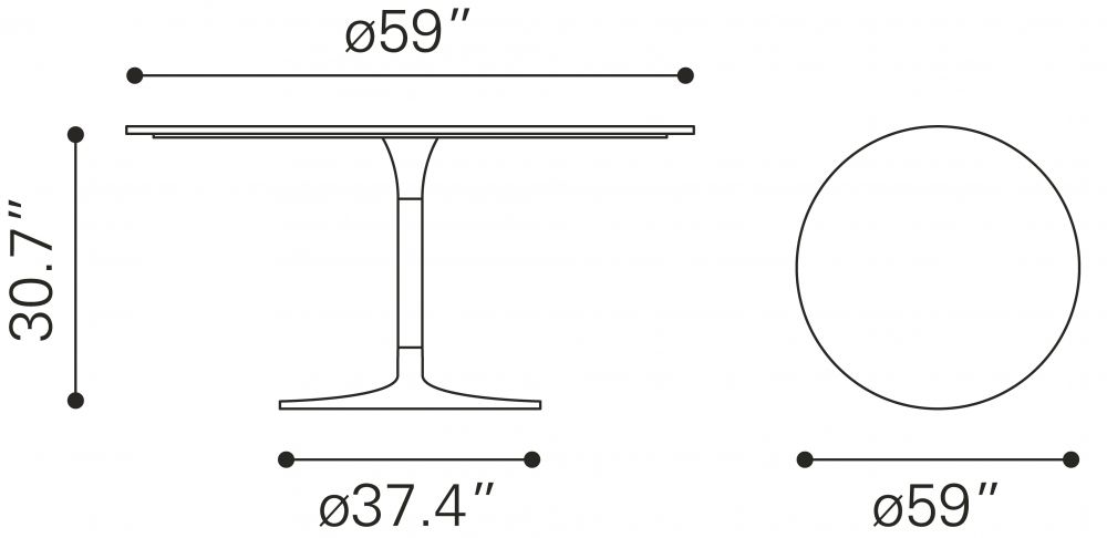 Metropolis Dining Table