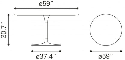 Metropolis Dining Table