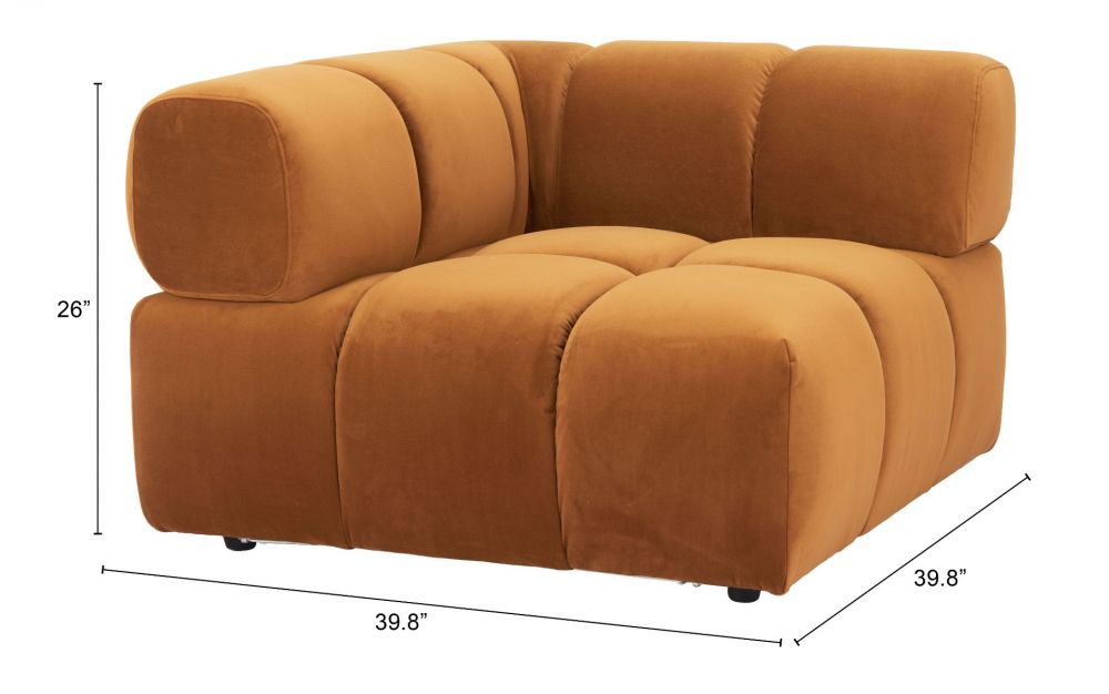 Rist Corner Chair Brown