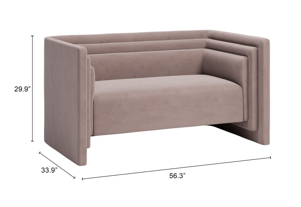 Trippel Loveseat - Taupe