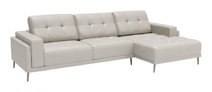 Bliss Leather Sectional - Beige