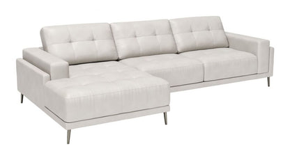 Bliss Leather Sectional - Beige