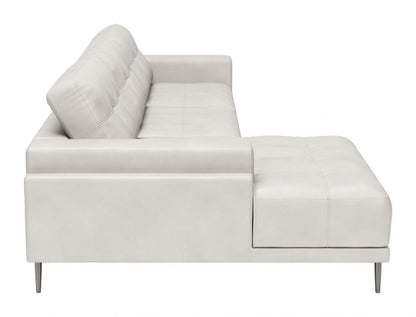 Bliss Leather Sectional - Beige