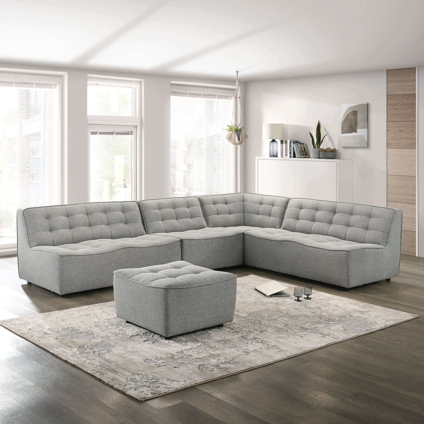 Selen Light Grey Sectional