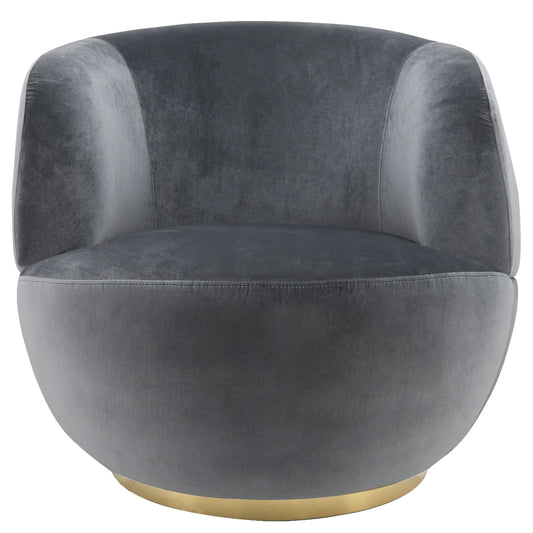 Velveteen Swivel Chair