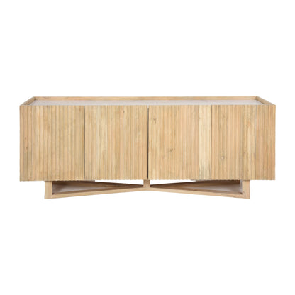 Tomm Marble Fluted Credenza