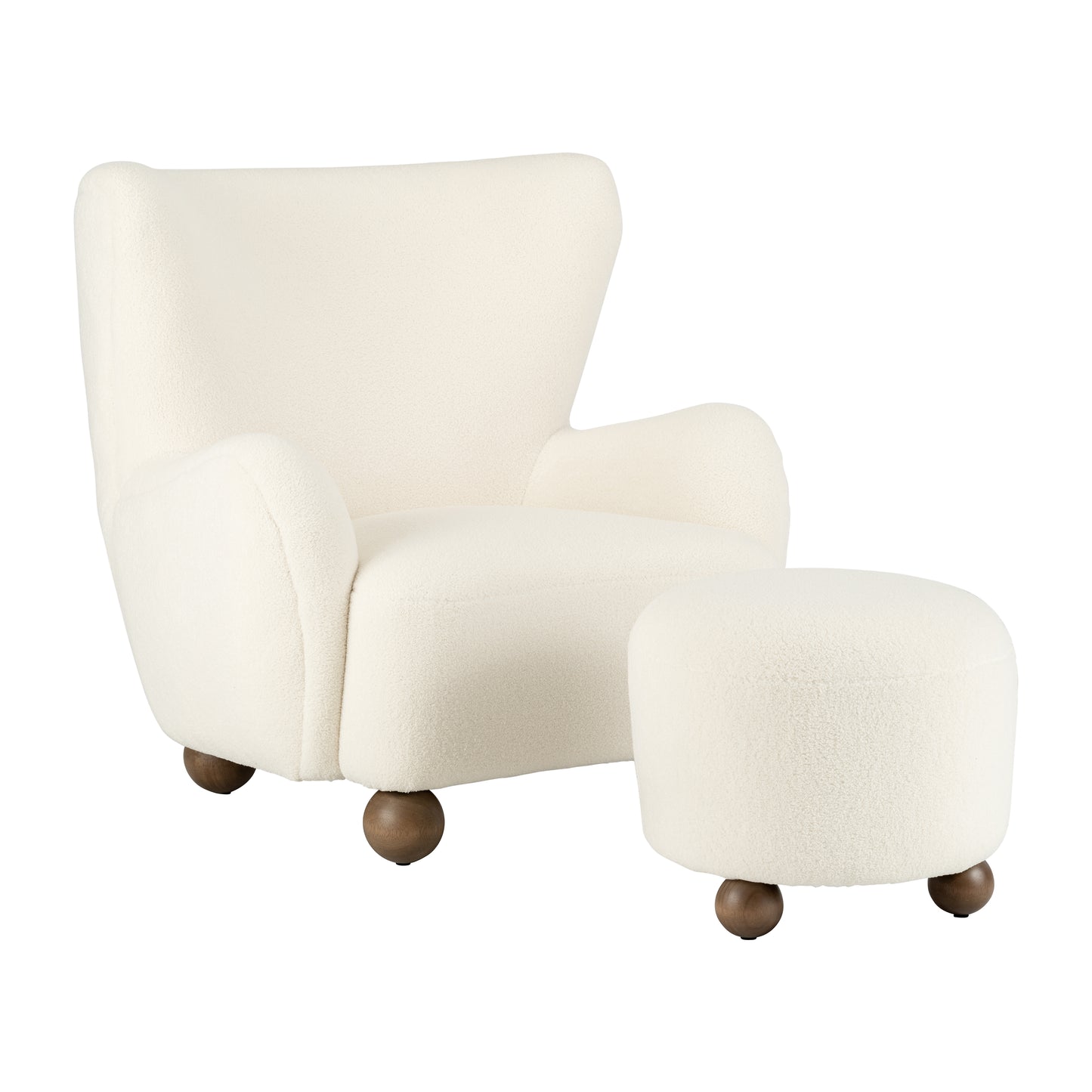 Posh Wingback Occasional Chair