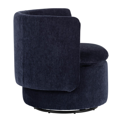 Caleb Round-back Swivel Chair