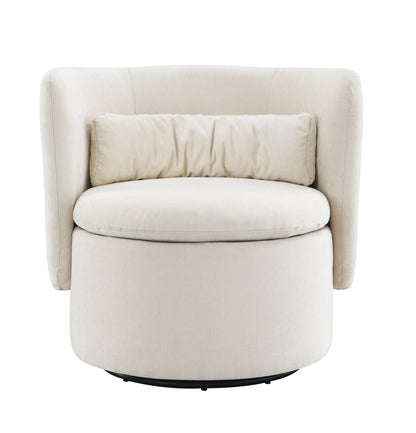 Caleb Round-back Swivel Chair