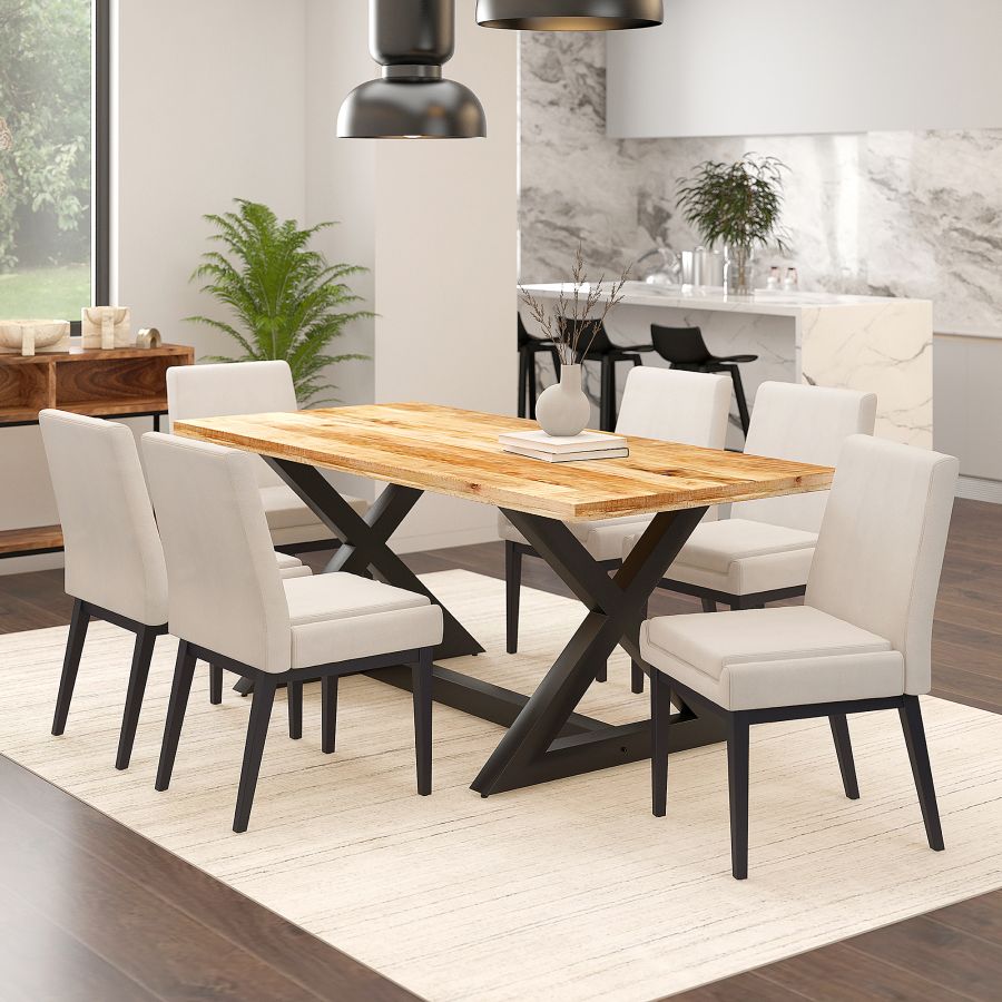 Zax-Cortez 7 Piece Dining Set