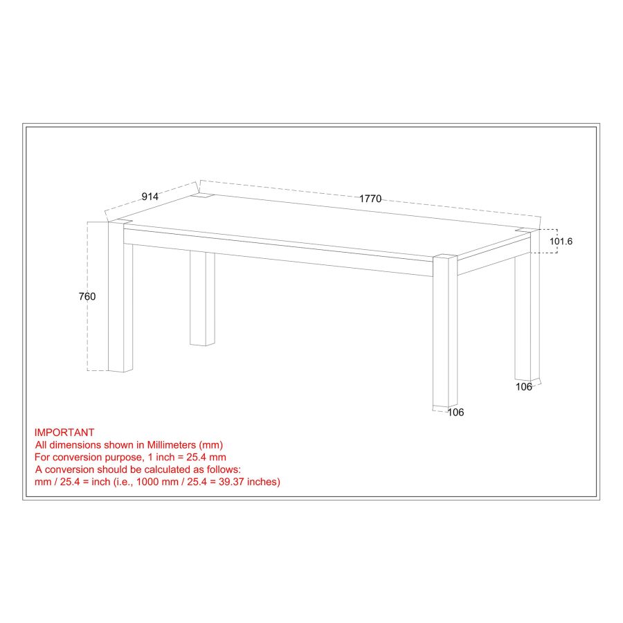 Krish-Cora 7 Piece Dining Set