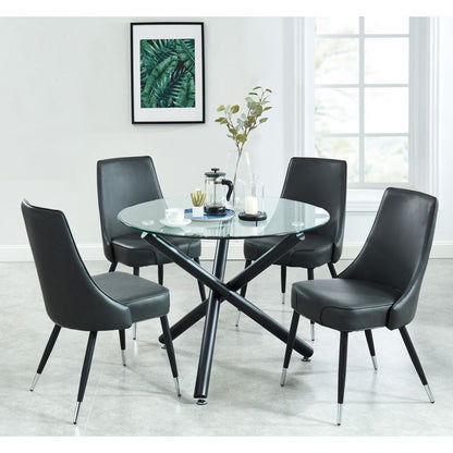 Suzette-Silvano 5 Piece Dining Set