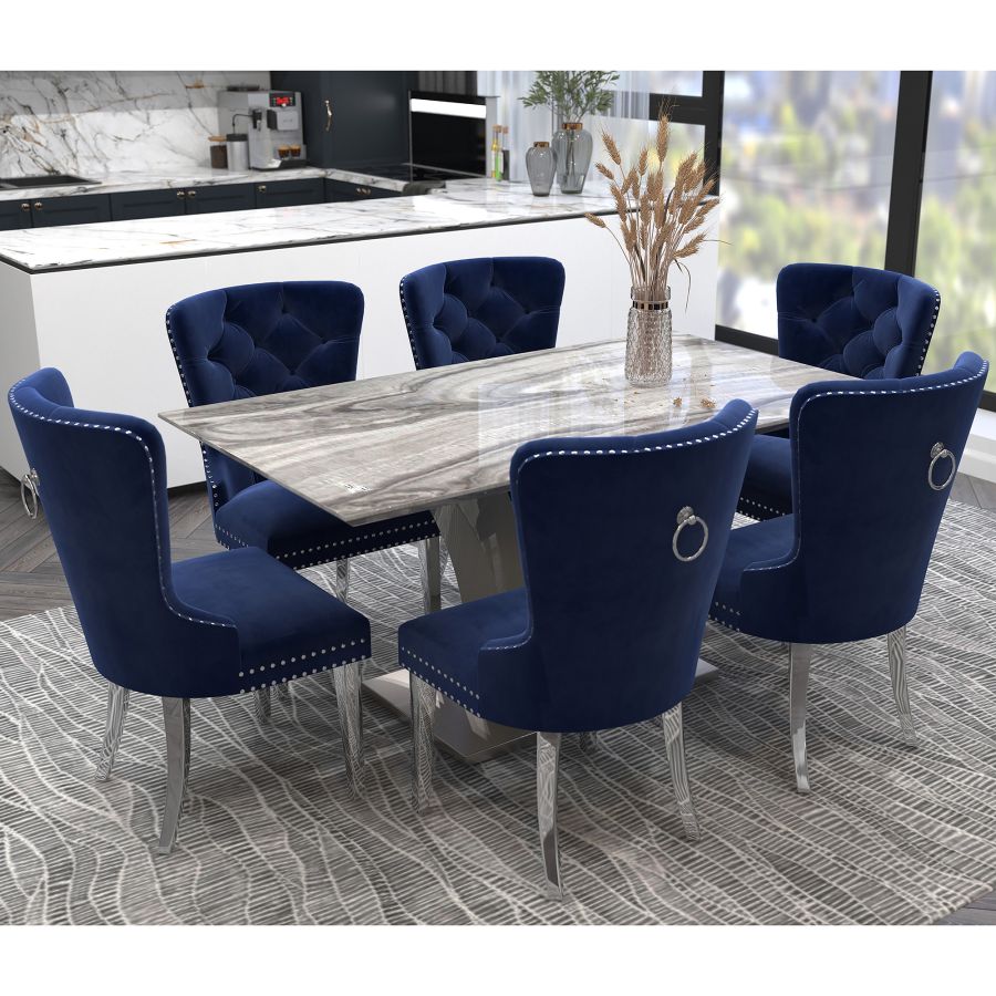 Napoli-Hollis 7 Piece Dining Set