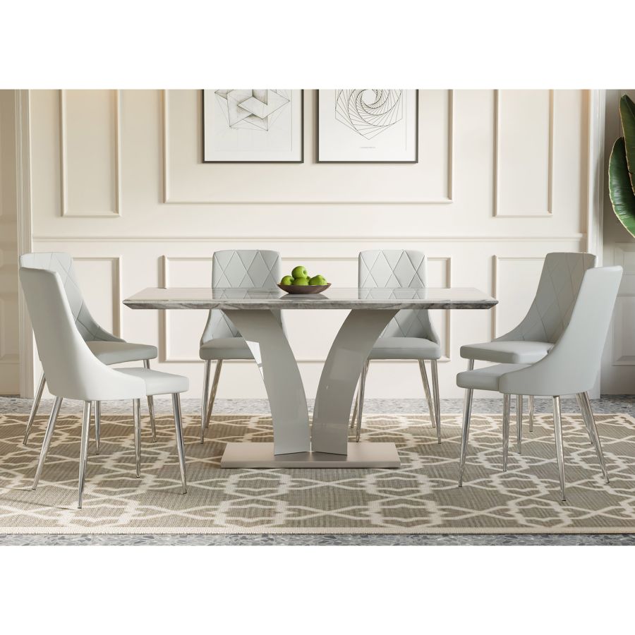 Napoli-Devo 7 Piece Dining Set