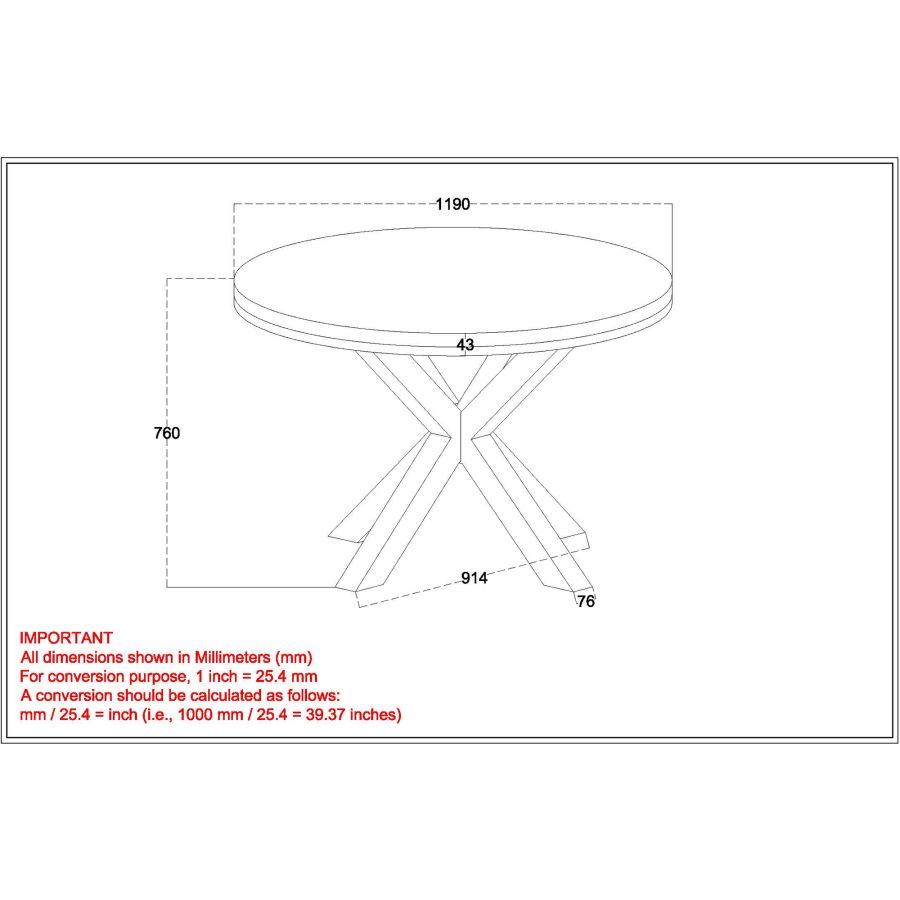 Arhan-Venice 5 Piece Dining Set