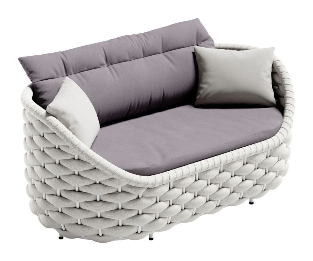 Coral Reef Loveseat Gray