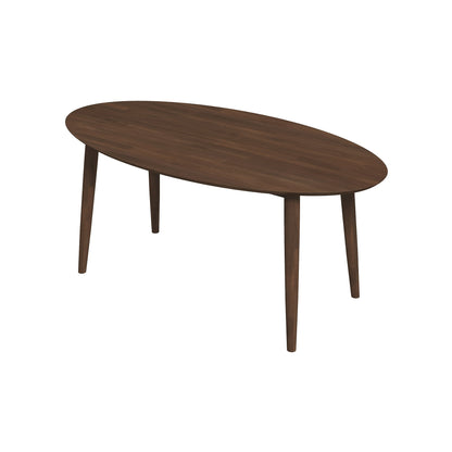 Ada Modern Solid Wood Oval Dining Table