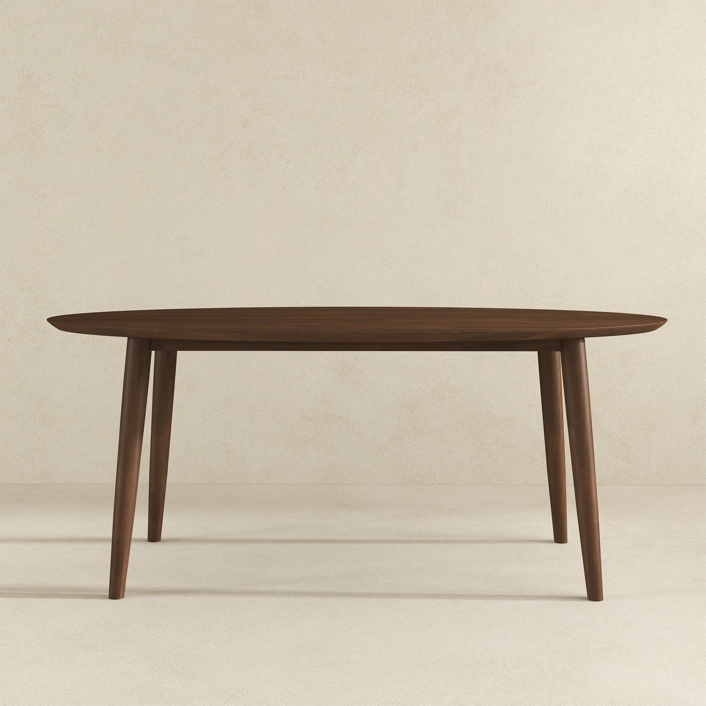 Ada Modern Solid Wood Oval Dining Table