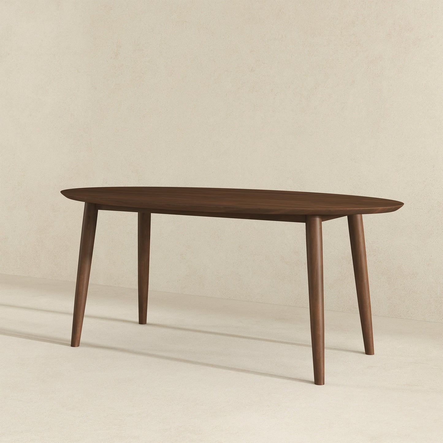 Ada Modern Solid Wood Oval Dining Table