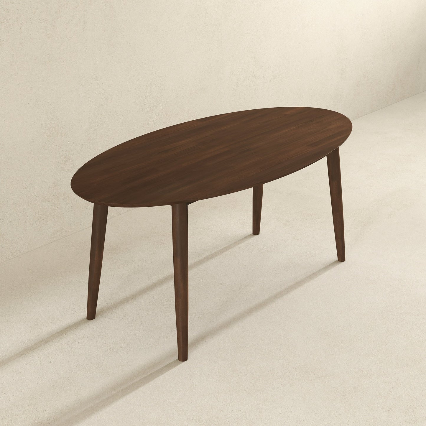 Ada Modern Solid Wood Oval Dining Table