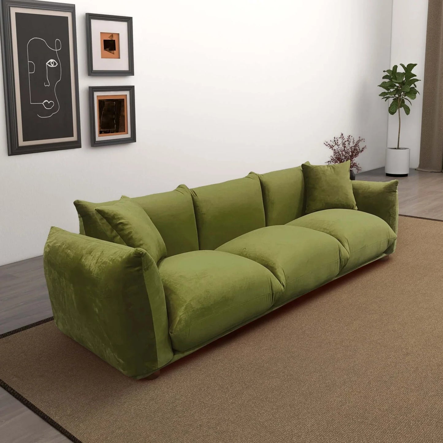 Arlo Velvet Sofa