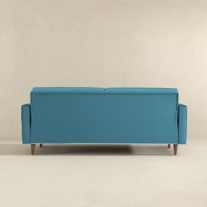 Benara Teal Velvet Sleeper Sofa