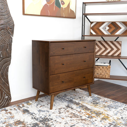 Caroline Modern Solid Wood Dresser 3-Drawer