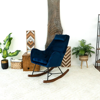 Chelsea Velvet Rocking Chair