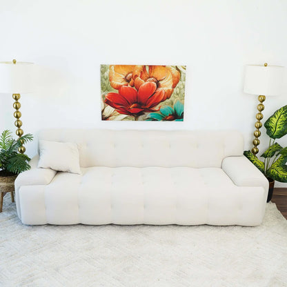 Brampton Cream Velvet Sofa