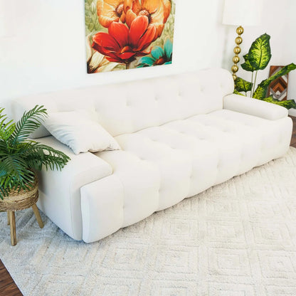 Brampton Cream Velvet Sofa