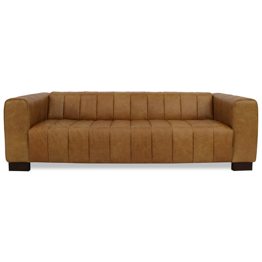 Dixon Waxy Tan Leather Sofa