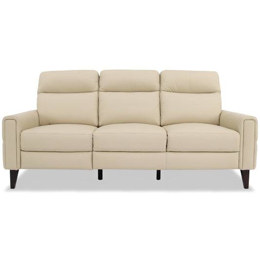 Elliot Incliner Sofa Left - Cream Leather