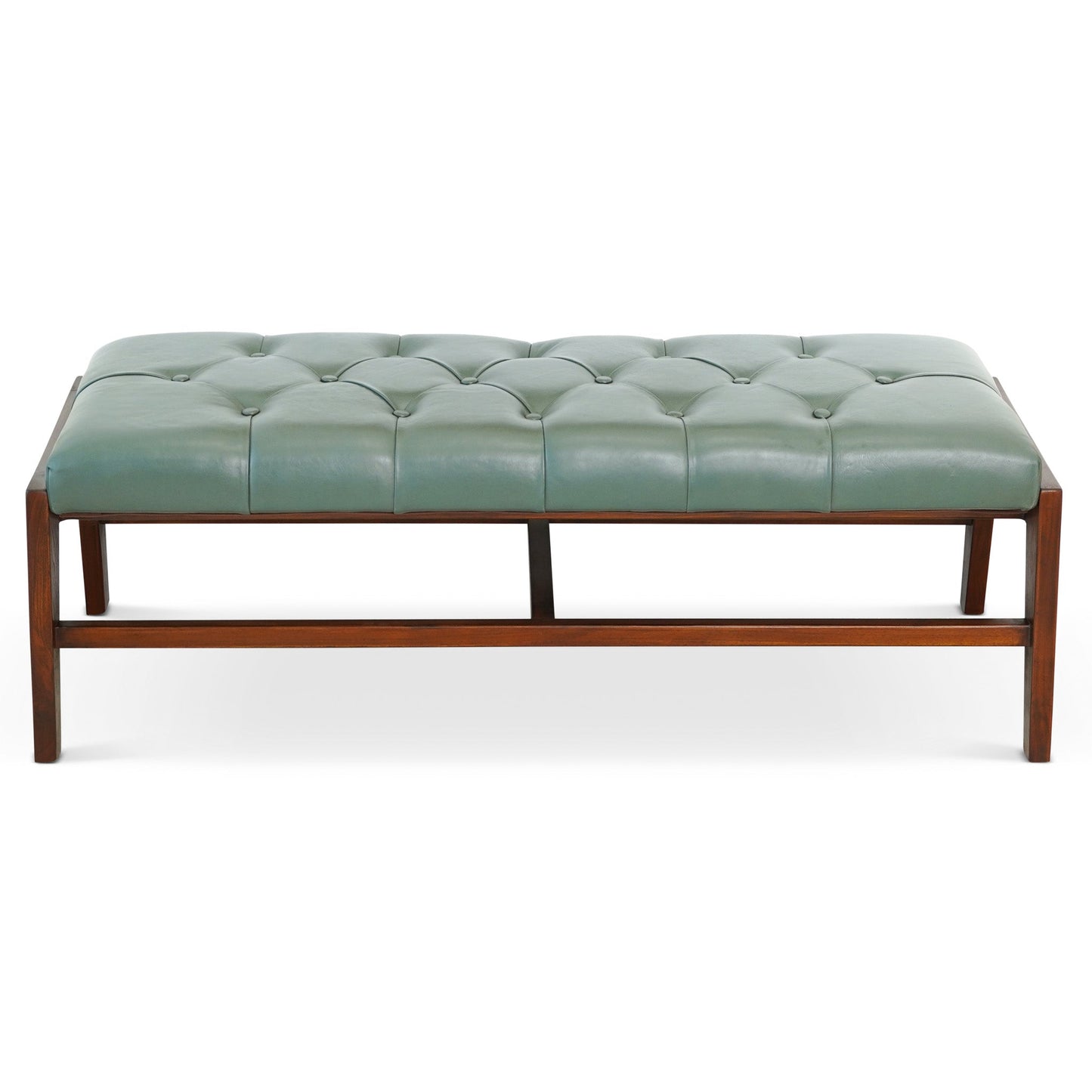 Hera Bench (Green Leather)