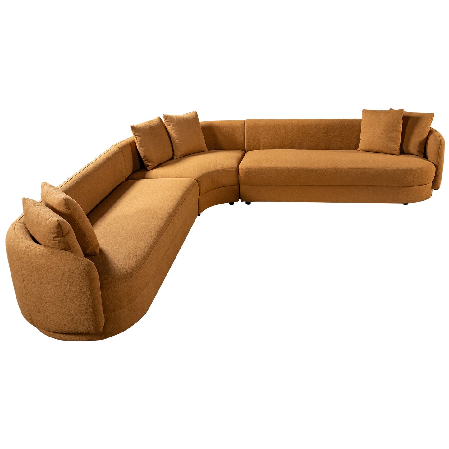 Highline Cognac Boucle Sectional