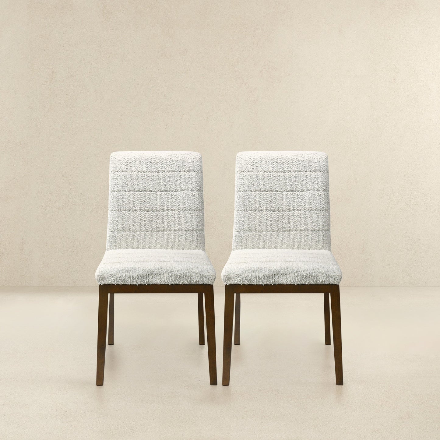 Ines Boucle Dining Chair (Set Of 2) - White