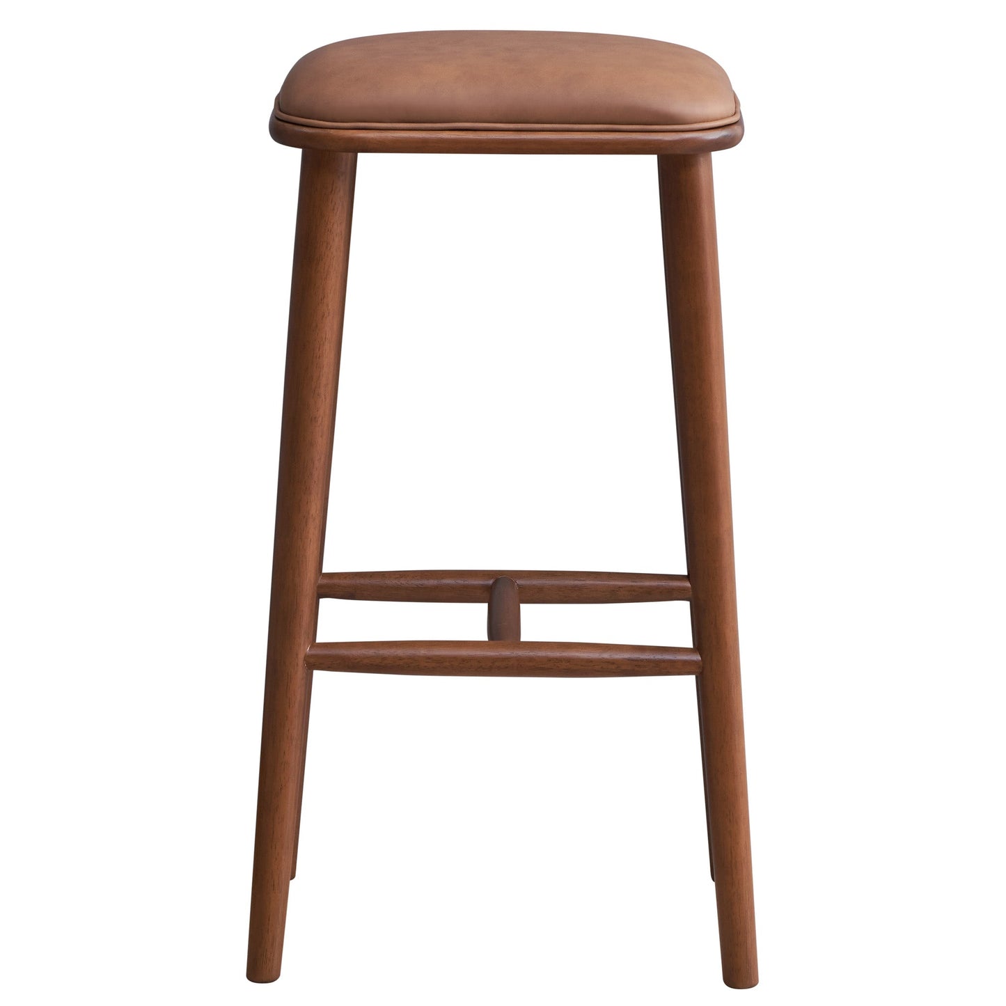 Jason Leather Bar Stool - Tan