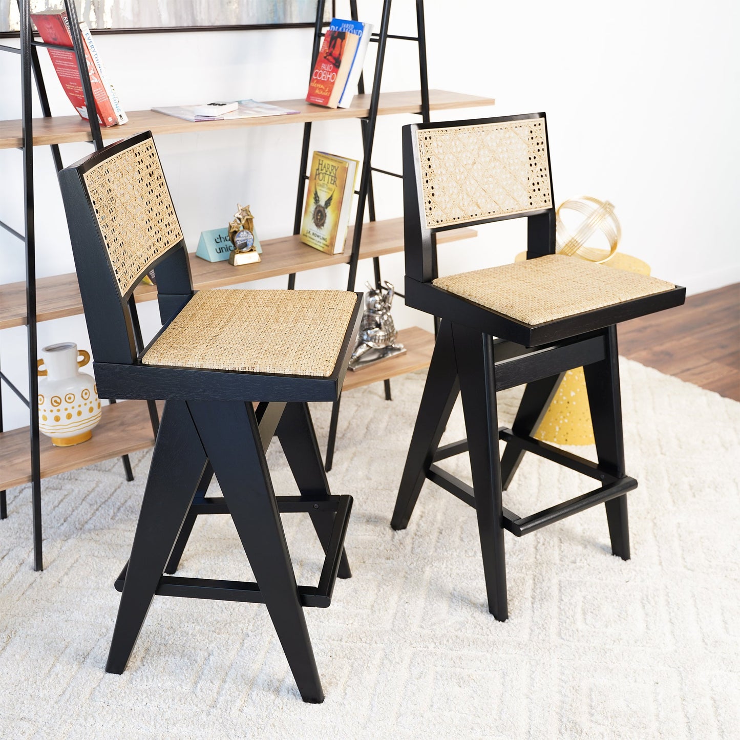 Keira Rattan Bar Stool (Set of 2)