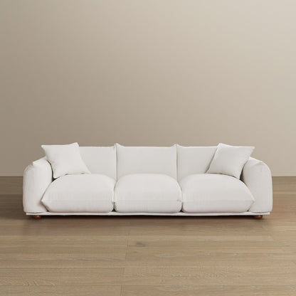 Kely 100'' Cream Boucle Sofa