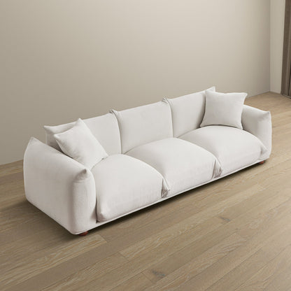 Kely 100'' Cream Boucle Sofa