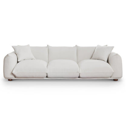 Kely 100'' Cream Boucle Sofa