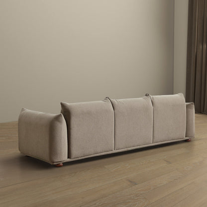 Kely 100'' Mocha Boucle Sofa