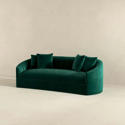 Kante Modern Green Velvet Sofa