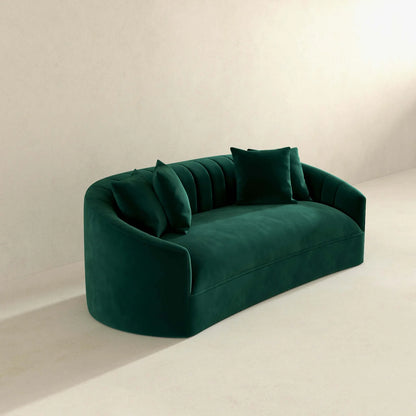 Kante Modern Green Velvet Sofa