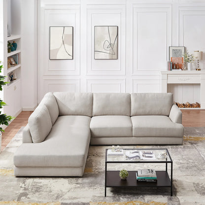 Glander Modern Cozy Sectional Sofa