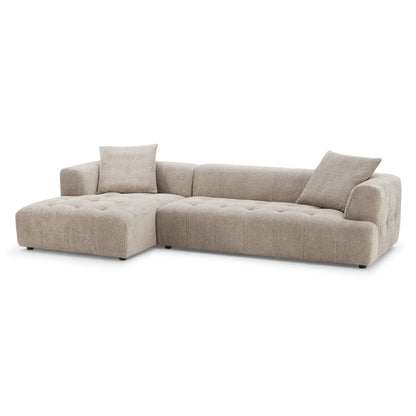 Kaynes Modern Boucle L-Shaped Sectional